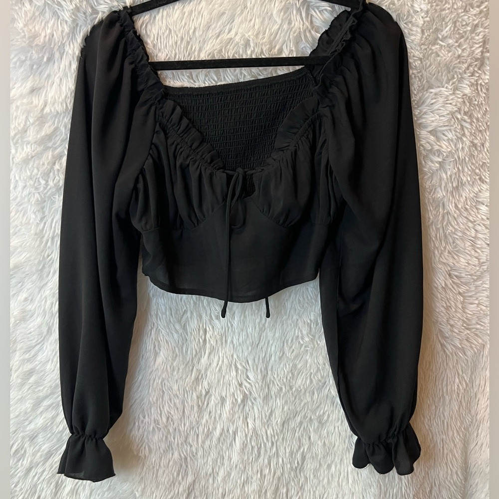 Elegant Black Women's Top